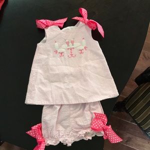 Little Girls Seersucker Soda Shop Summer Set, 2T